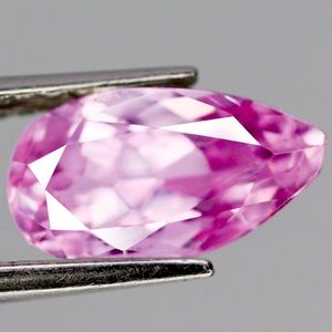 3.70 ct VVS Natural Pink Kunzite Pear Cut Loose Gemstone NEW Never Set